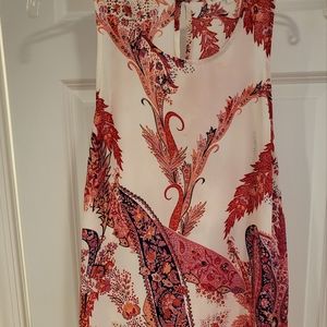 Lovely, paisley sleeveless summer tank- LAST CHANCE